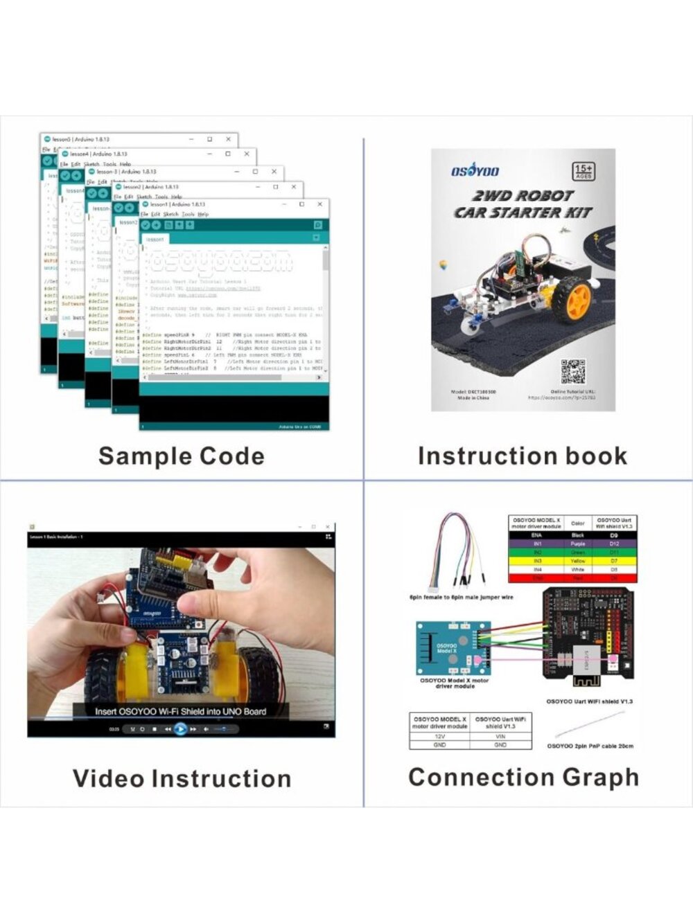 2WD Robot Car Starter Kit for Arduino - Smart Educational Robotics, Build & Code - Picture 7 of 9